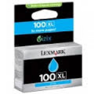 Cartus LEXMARK 100XLC, Original, Cyan, Inkjet